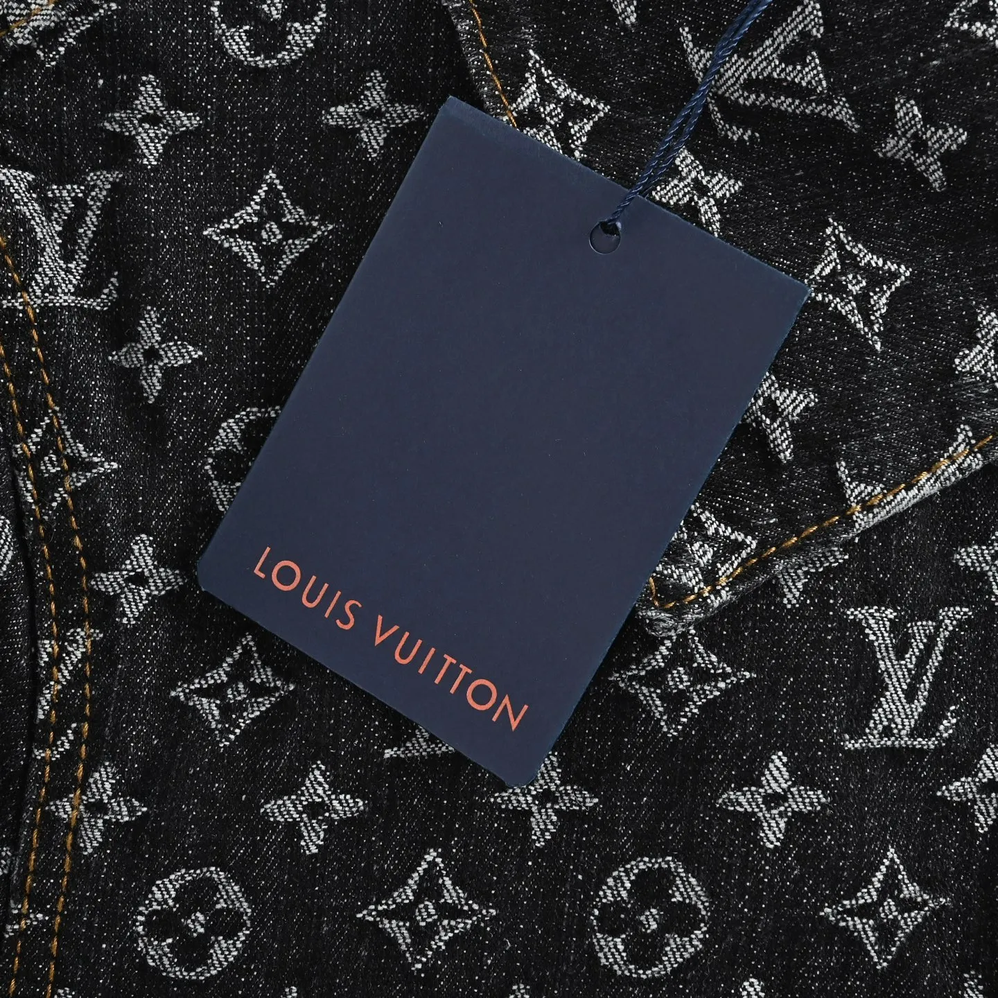 Louis Vuitton/Louis Vuitton 24Fw FA all-over printed old flower jacquard denim jacket